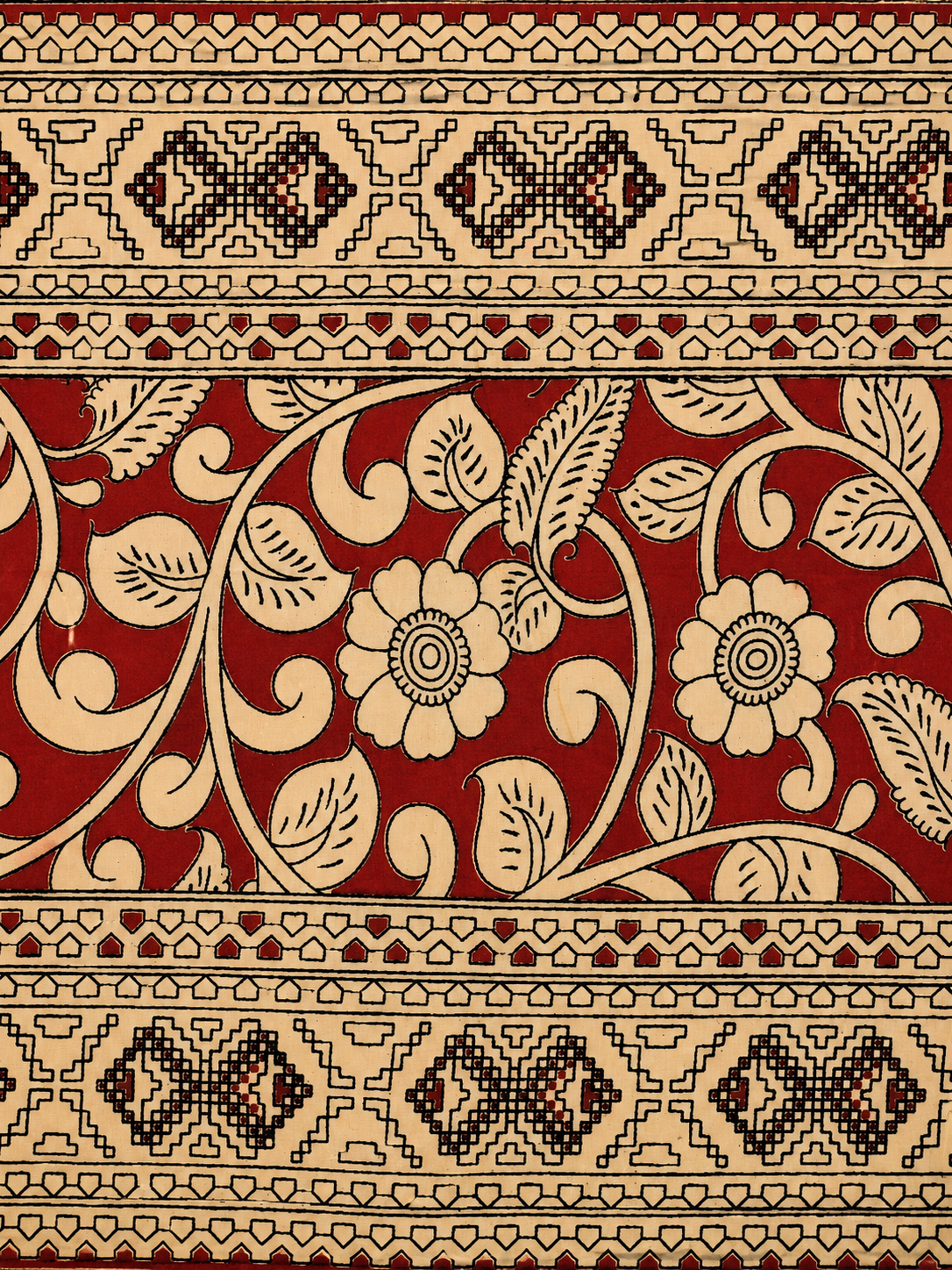 Green floral Cotton duppatta