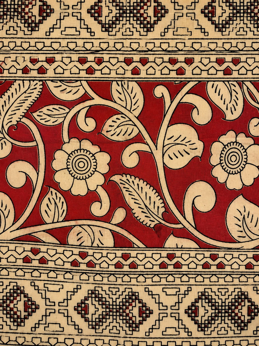 Blue Animal Motif Silk Duppatta