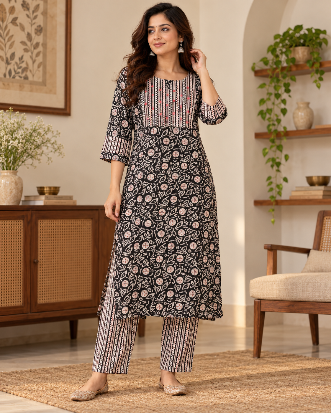 Batik print Cotton 2 piece set