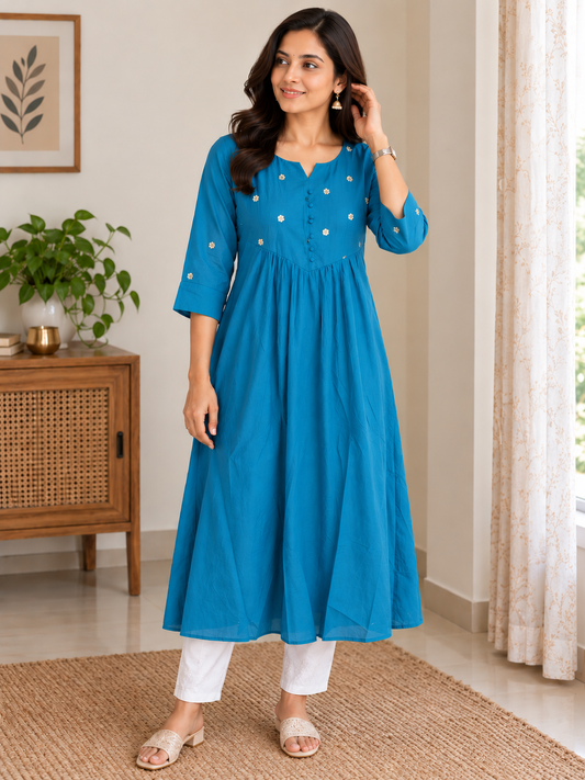 Chanderi Frock