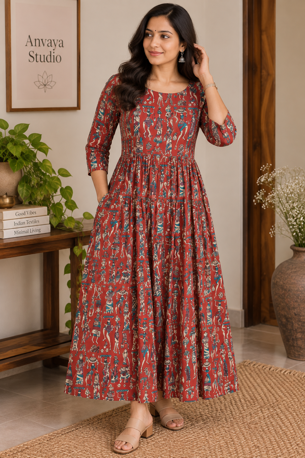 Red human print